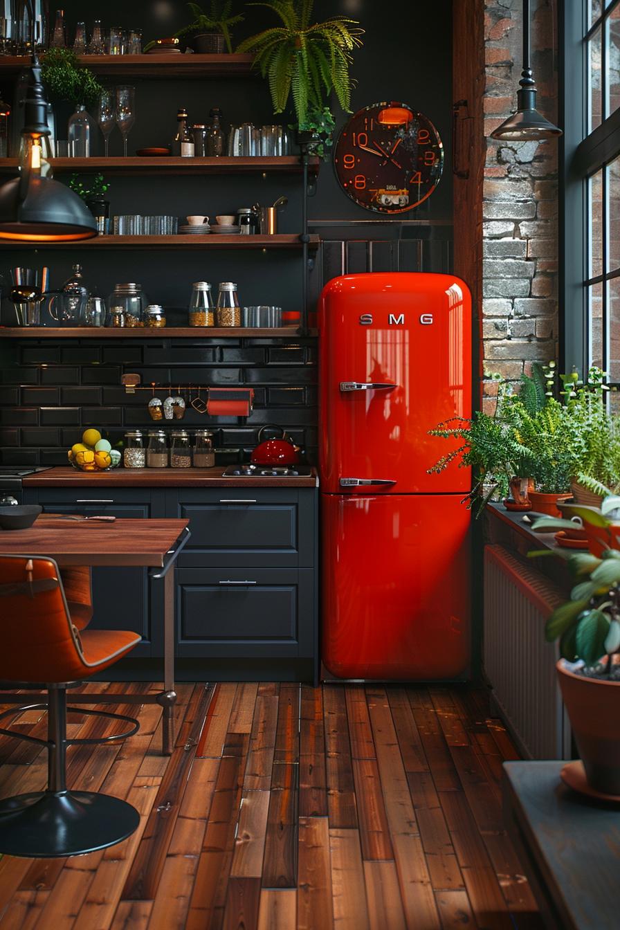 15 unique in the middle of the century modern kitchen ideas 28 9. Living SMEG fridge Showcase-1