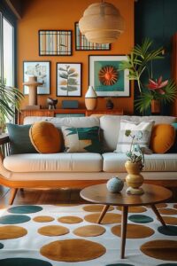 18 Colorful Mid Century Modern Living Room Designs