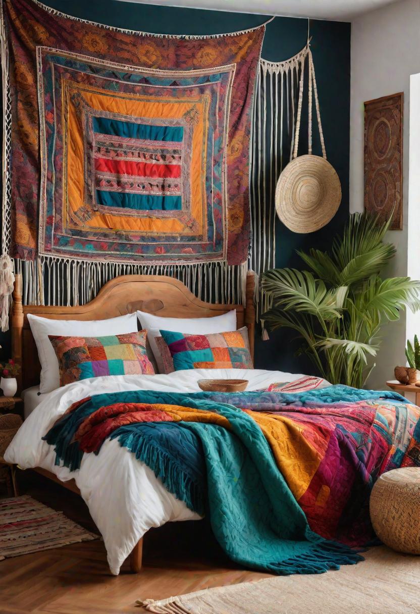 25 Eklektische Schlafzimmer Ideen für einen einzigartigen Raum 4 1. Vintage Bohemian Schlafzimmerstil-1