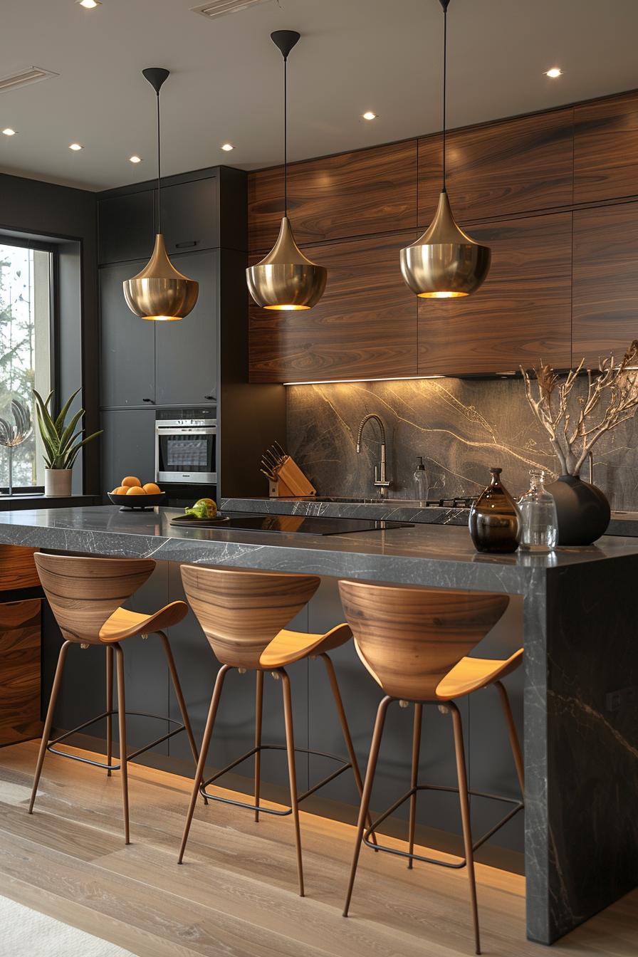 15 unique in the middle of the century modern kitchen ideas 6 2. Vintage brass accents for Kitchenens-0