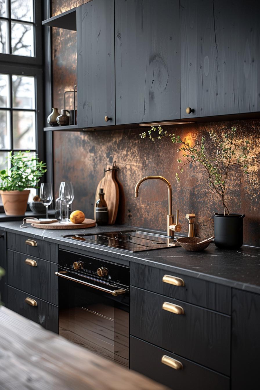 15 unique middle of the century modern kitchen ideas 7 2. Vintage brass accents for Kitchenens-1