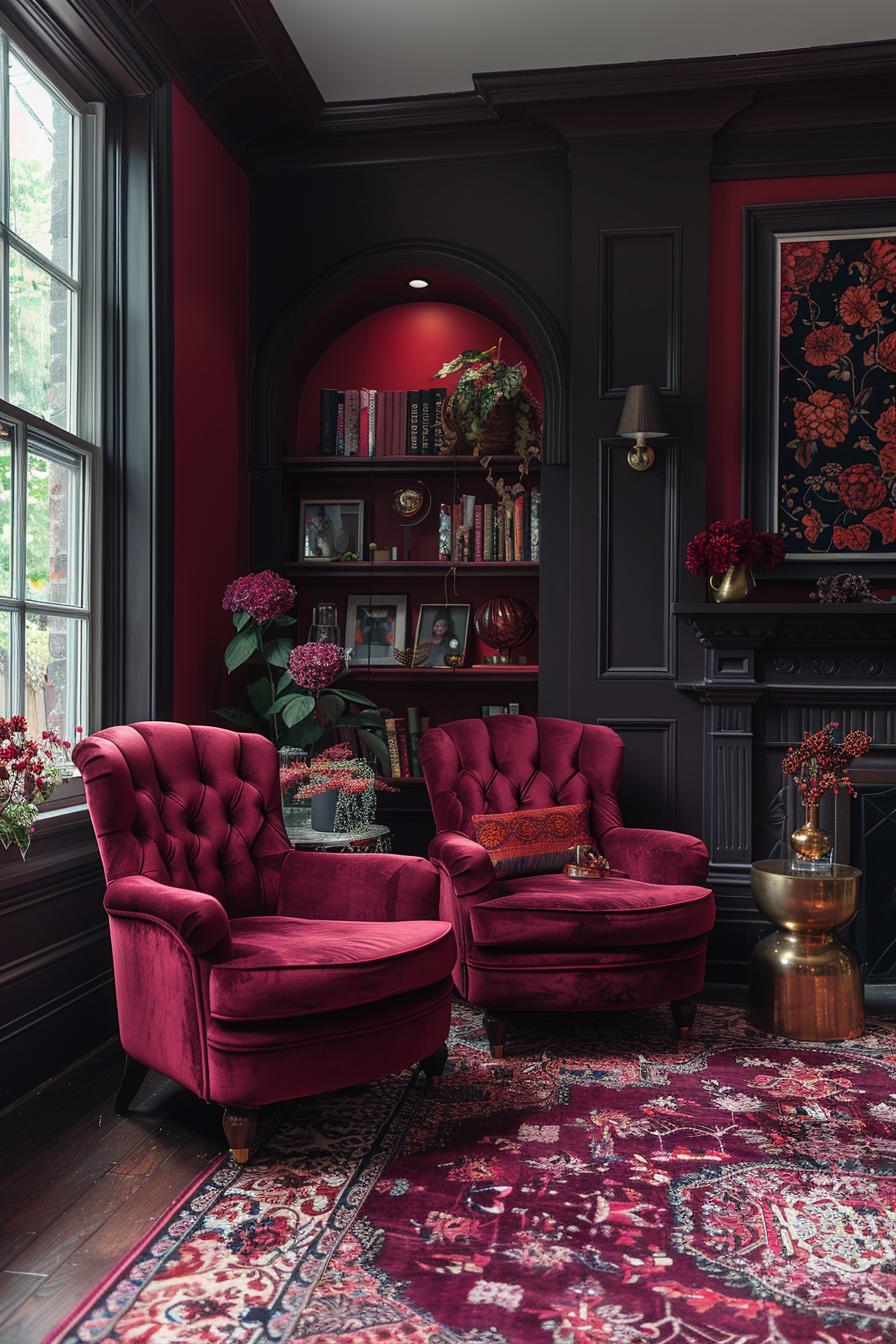 15 Best moody mid -century modern living room ideas 46 15. Vintage Charm: Moody Mid-Century Elegance-1