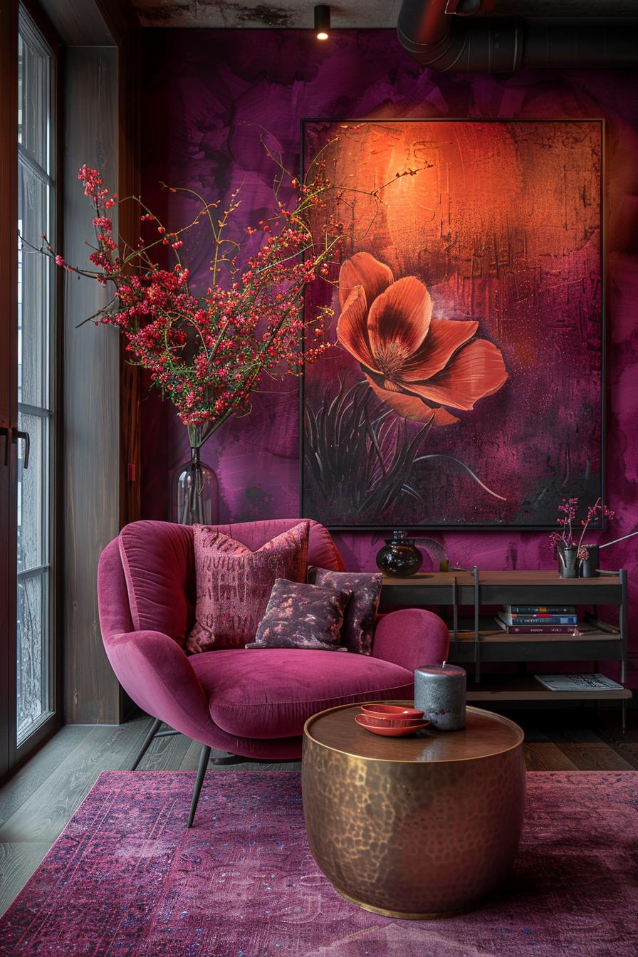 15 Best moody mid -century modern living room ideas 48 15. Vintage Charm: Moody Mid-Century Elegance-3