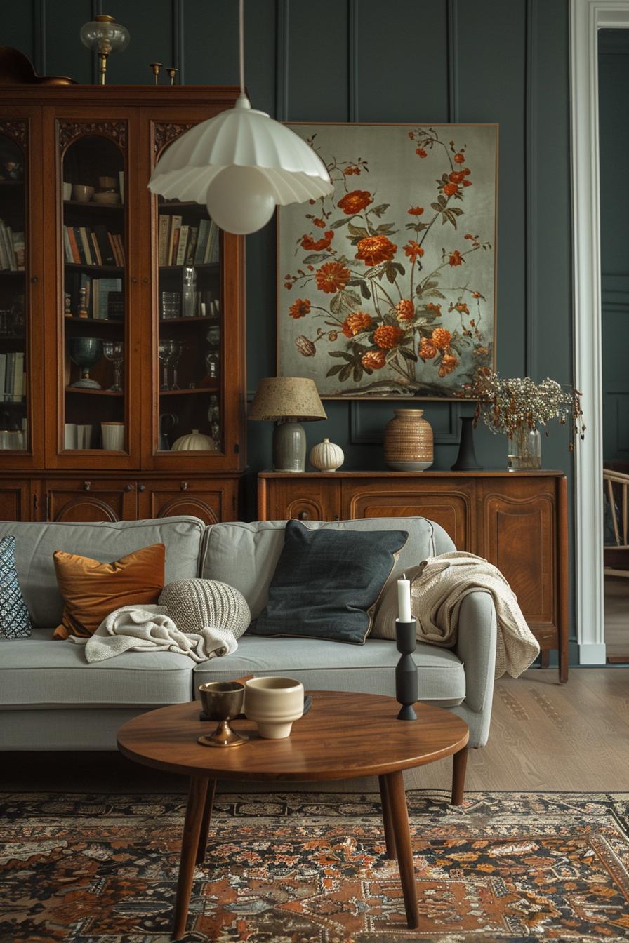 15 Best moody mid -century modern living room ideas 26 8. Vintage Chic Decor Ideas-0