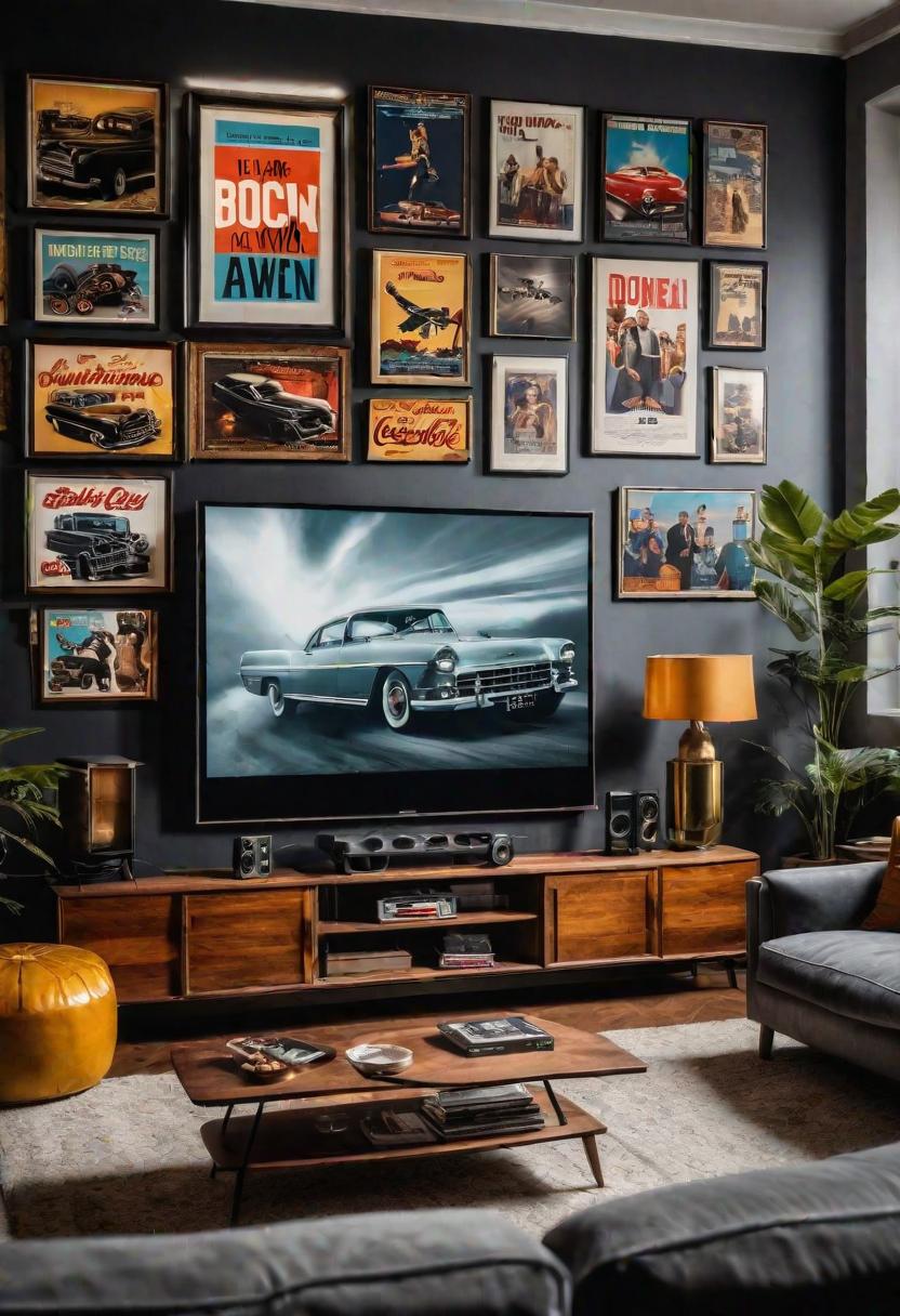 43 Modern Living Room Inspirations: Chic, Spacious, and Vibrant 29 27. Vintage Cinema Room Inspiration-0