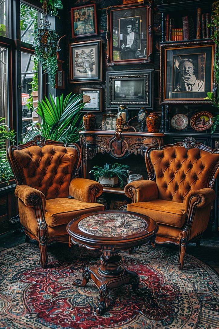 19 unique earthy living room ideas for a cozy makeover 50 15. Vintage earthy living room Inspiration-1