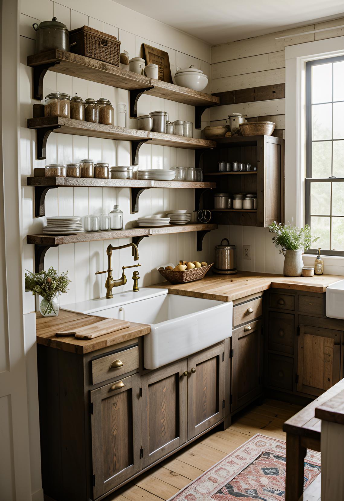 45 Timeless Kitchen Design Ideas for Everlasting Style 3 1. Vintage Farmhouse Kitchen Design Ideas-0