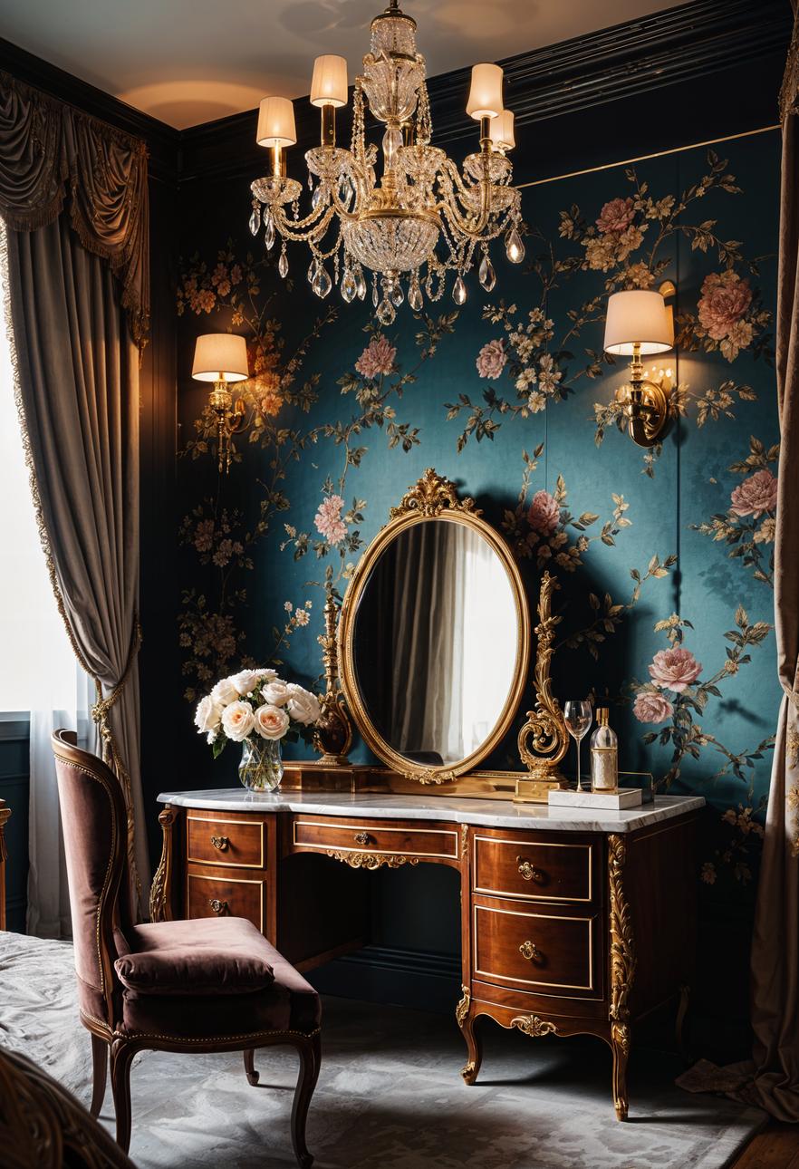 21 super sweet bedroom ideas for teenage girls 8 2. Vintage glamor for teenage bedroom-2