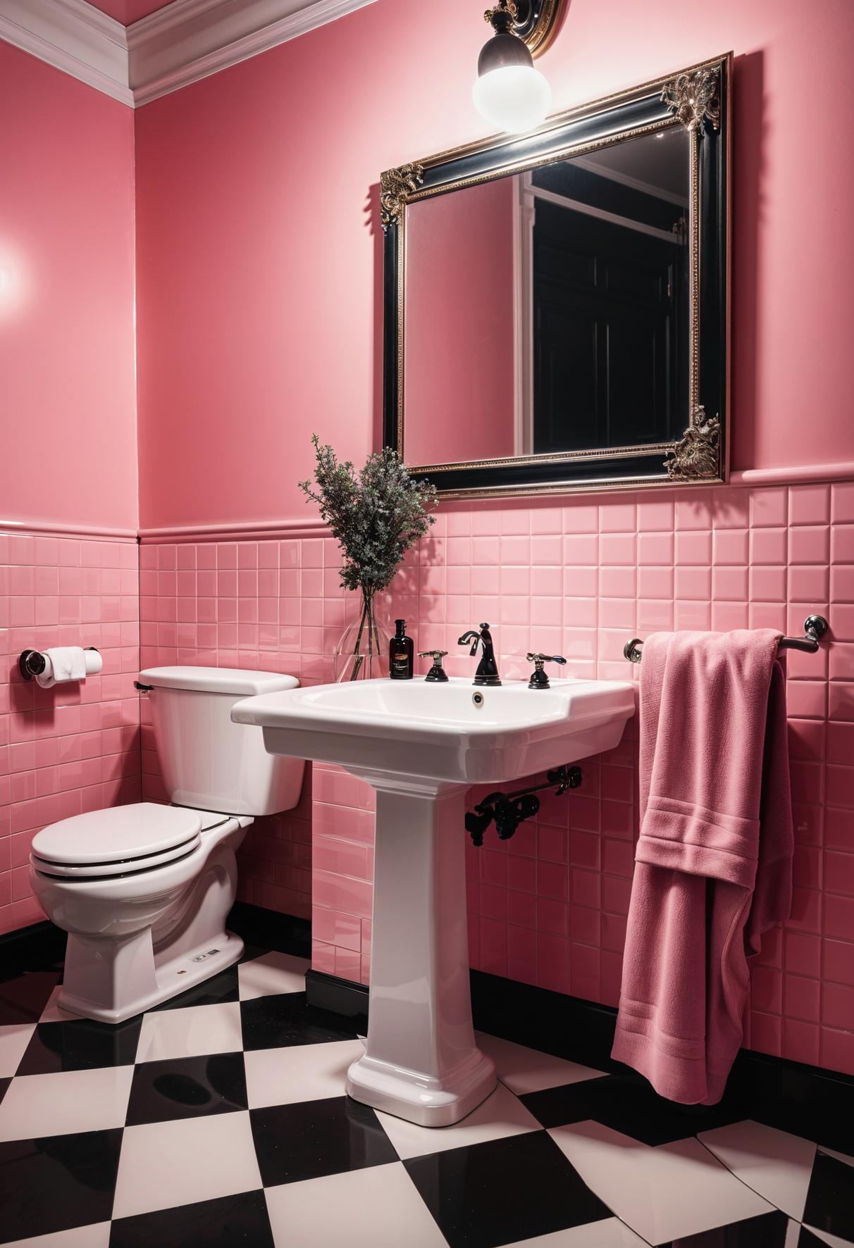 22 trendy pink bathroom designs 3 1. Vintage Pink Bathroom Charme-0