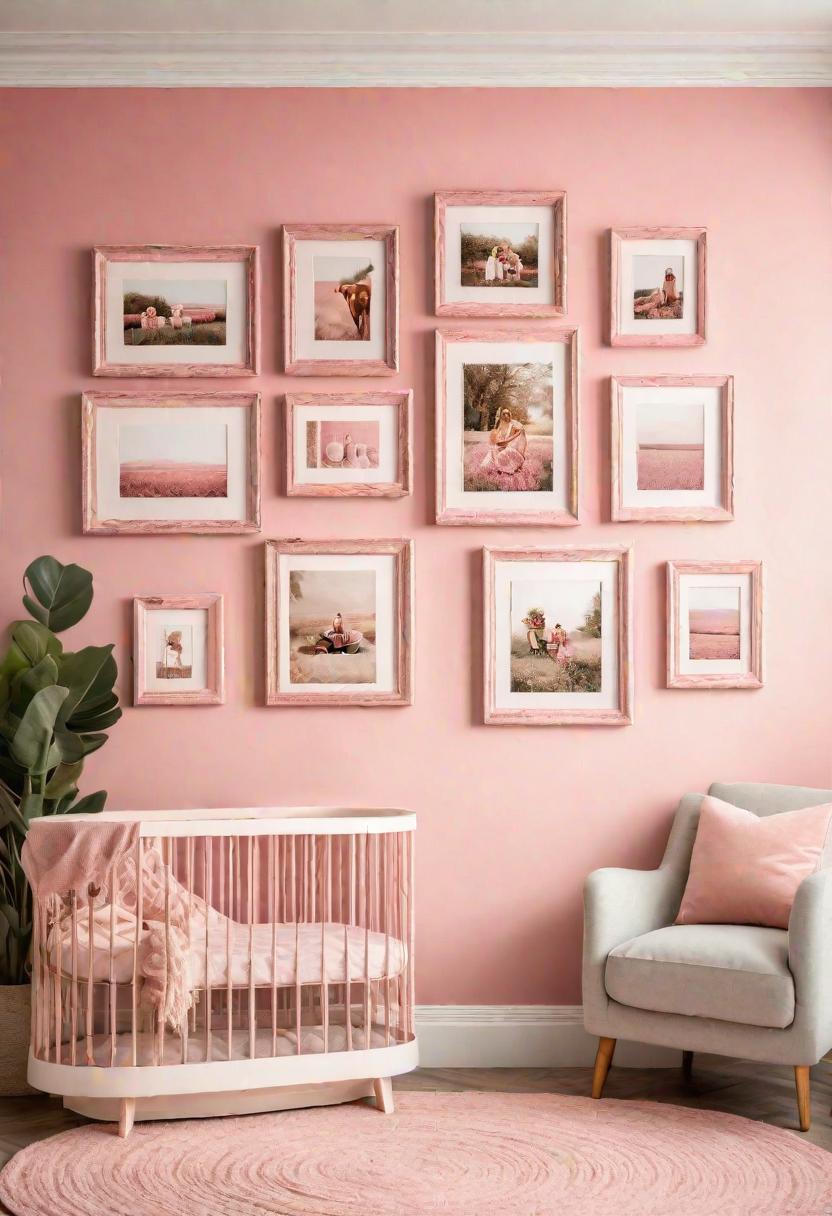 19 Dreamy Pink Boho Kindergarten Ideas: A mixture of warmth, moody and chic Bohemian Style 22 15. Vintage Pink Picture Frames-0