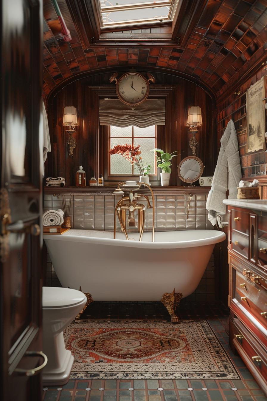 23 dream bathroom to inspire your creative genius 37 21. Vintage Train Carriage Bathroom Design-0
