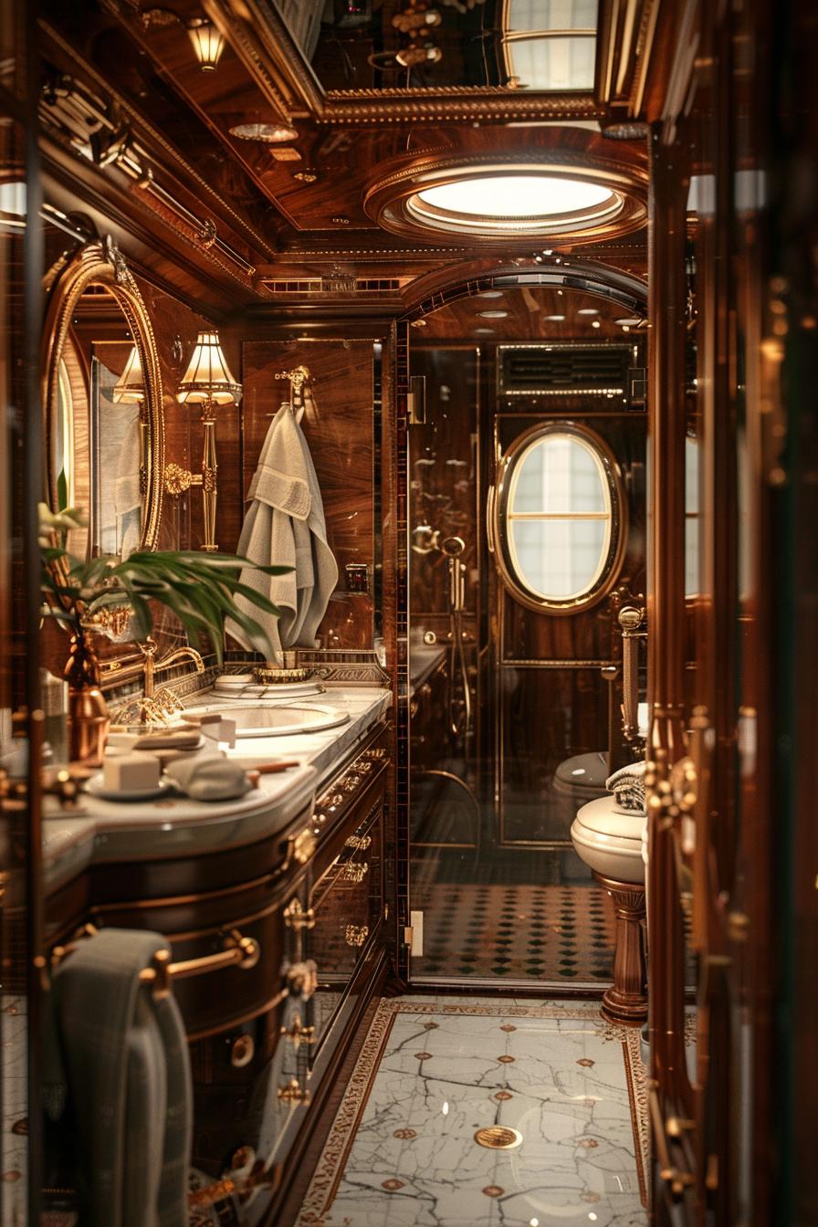 23 dream baths to inspire their creative genius 38 21. Vintage Train Carriage Bathroom Design-1