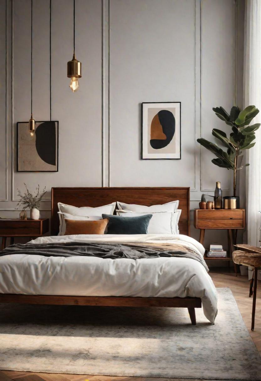 21 modern bedroom ideas for your 2025 makeover 67 21. Vintage Modern presentation Antique elements with contemporary flair-0