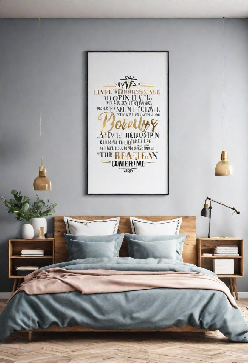 61 Inspiring Bedroom Wall Decor Ideas: Transform Your Space into a Dreamy Retreat 23 21. Wall Decal Quotes-0