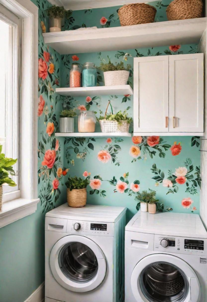 19 room-saving small washroom ideas: functional and stylish 16 11. Wall decoration ideas for laundry-1