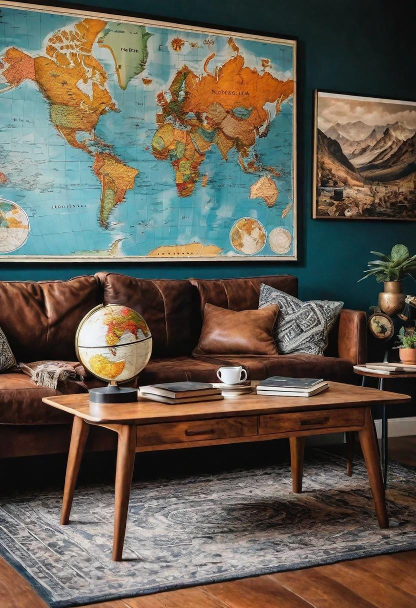 49 Modern Living Room Ideas: Create a Contemporary Haven 37 30. Wanderlust-inspired Living Room Decor-0