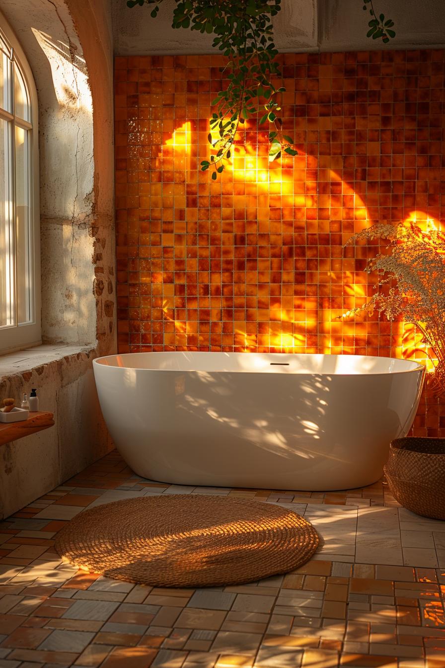 19 trendy bathroom tiles ideas, the WoW 9 4. warm sunset mosaic tiles section-0