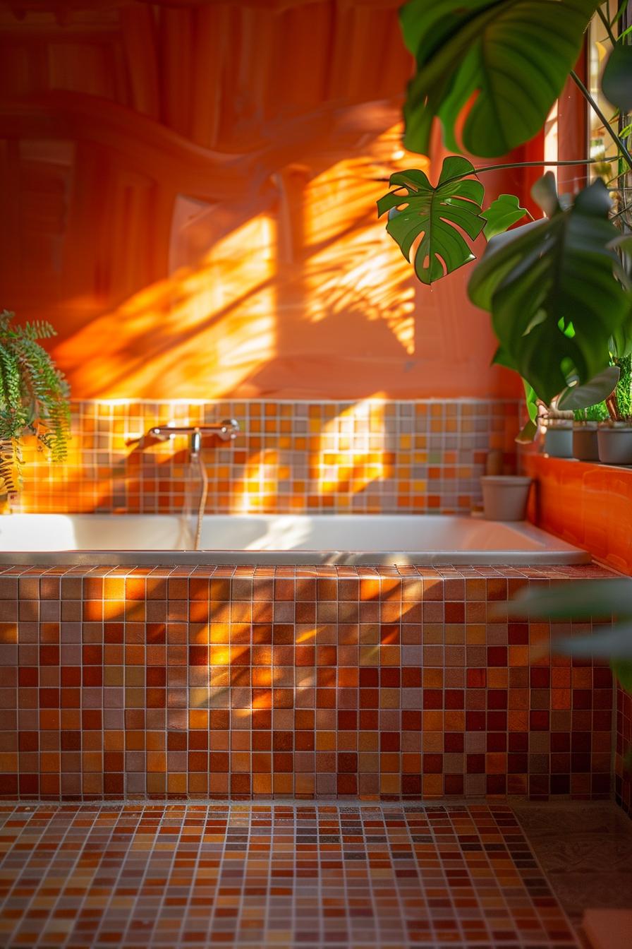 19 trendy bathroom tiles -Ideas, the WoW 10 4. warm sunset mosaic tiles section-1