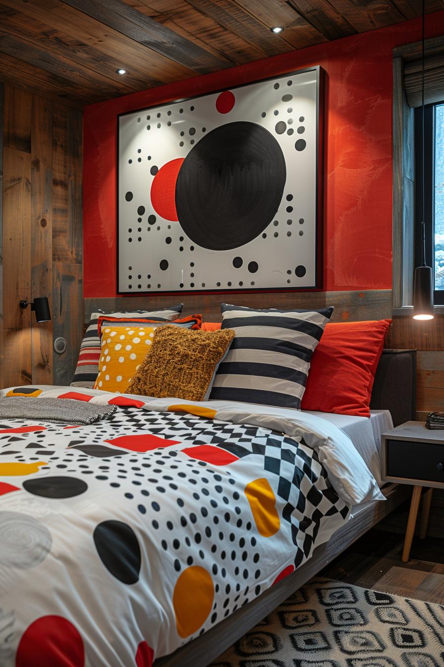 18 Genius Home Bedroom Smoothing Ideas With a Budget 30 12. Washi Tape Wall Art Ideas-1