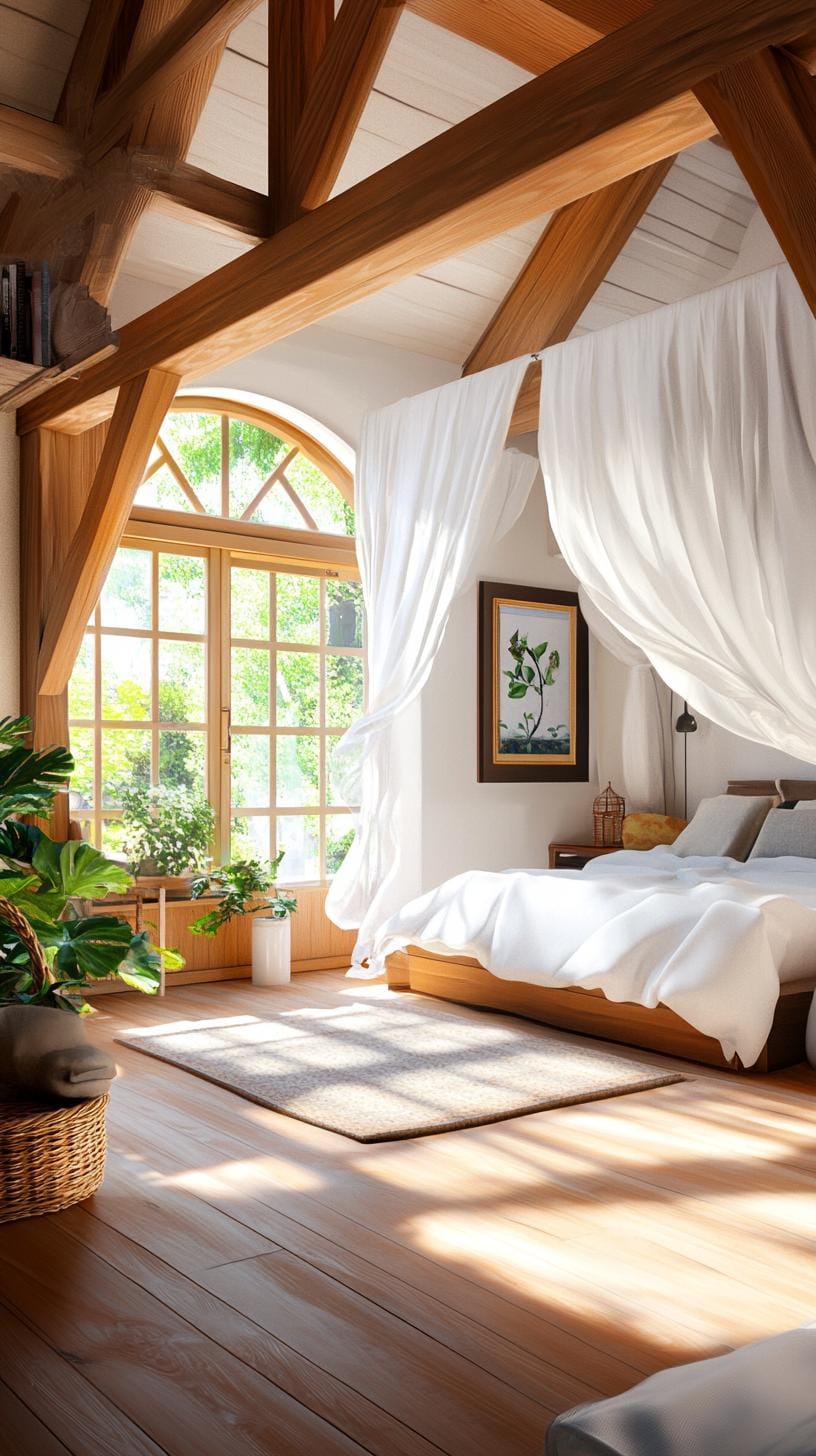 15 unique Boho bedroom -Decor ideas that you have to see 16 5. Wonderful canopy induction Idea-1