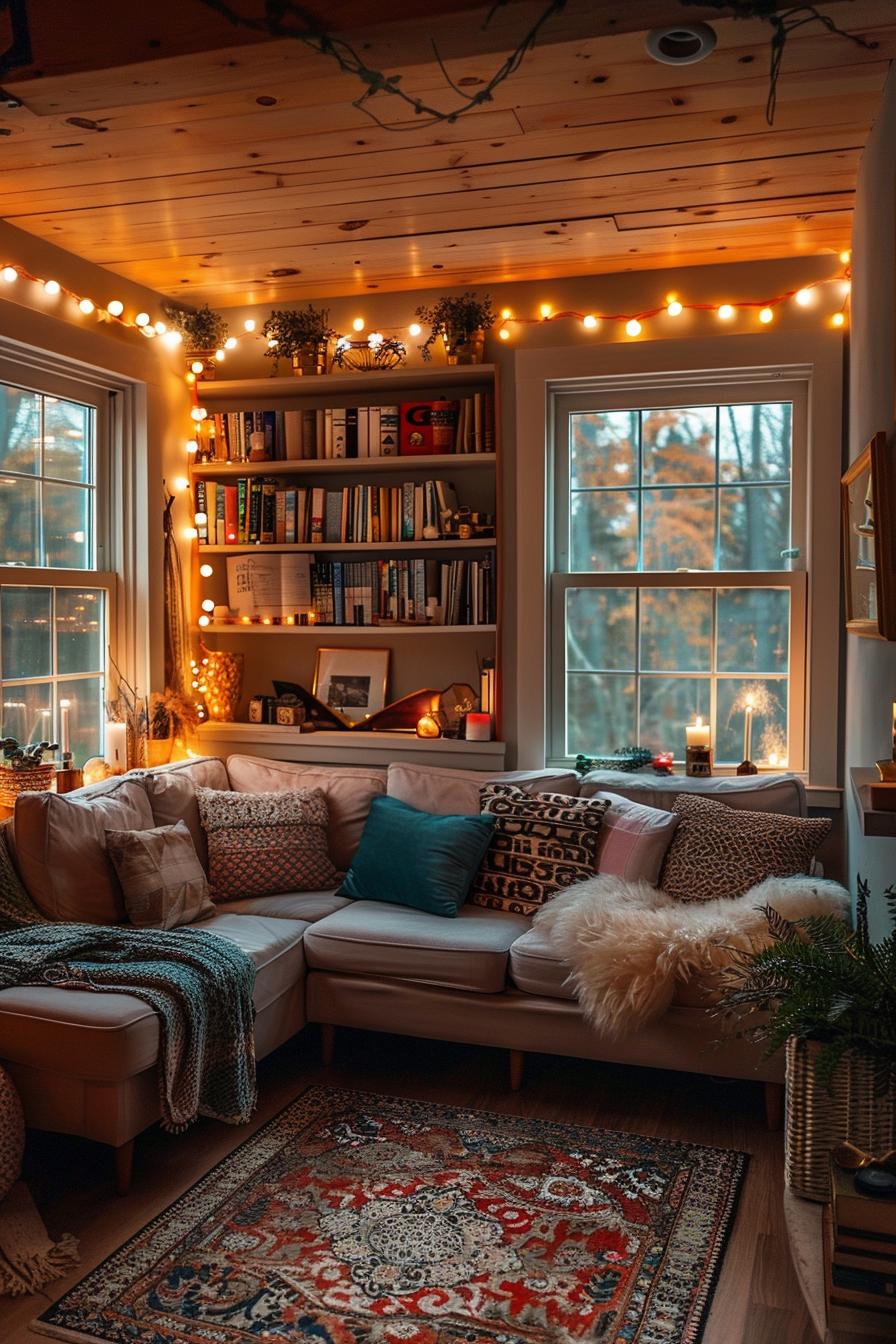 25 Genius Tiny Living Room Ideas 67 21. Wonderful LED lighting ideas 1