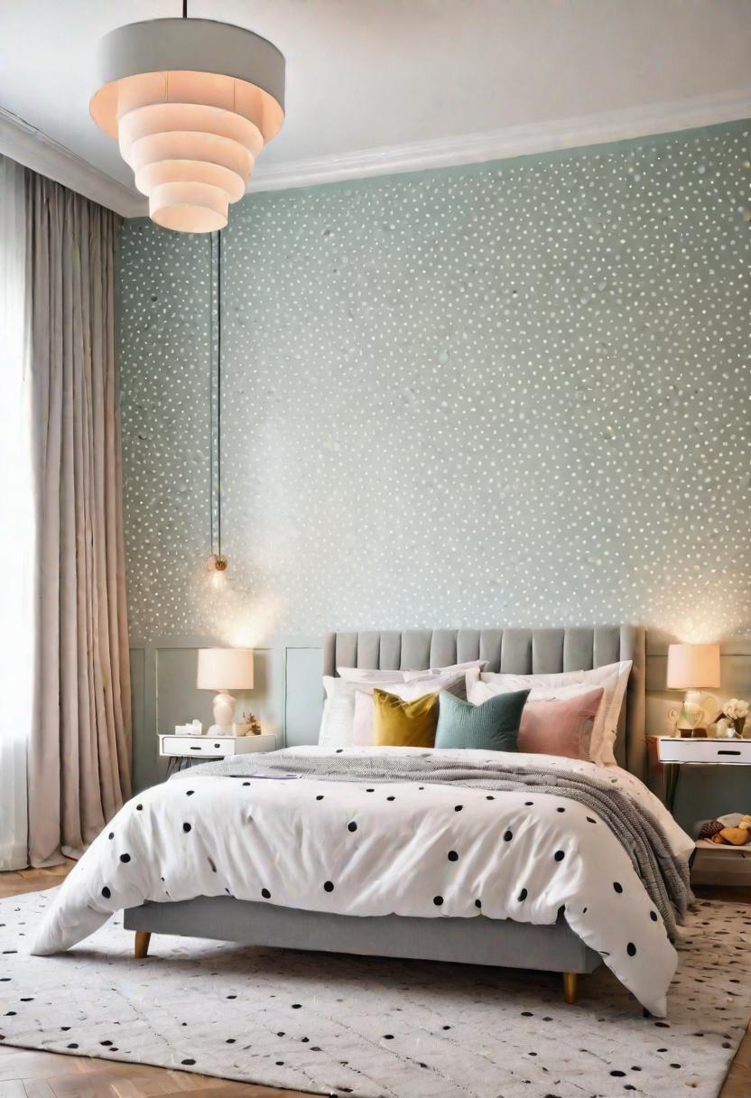 35 Stunning Bedroom Accent Walls for a Cozy Makeover 48 24. Whimsical Polka-dot Accent Wall-0