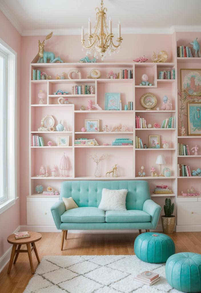 21 elegant integrated shelves for the living room 30 20. Wunderliche Wonderland Living Room Regale-1