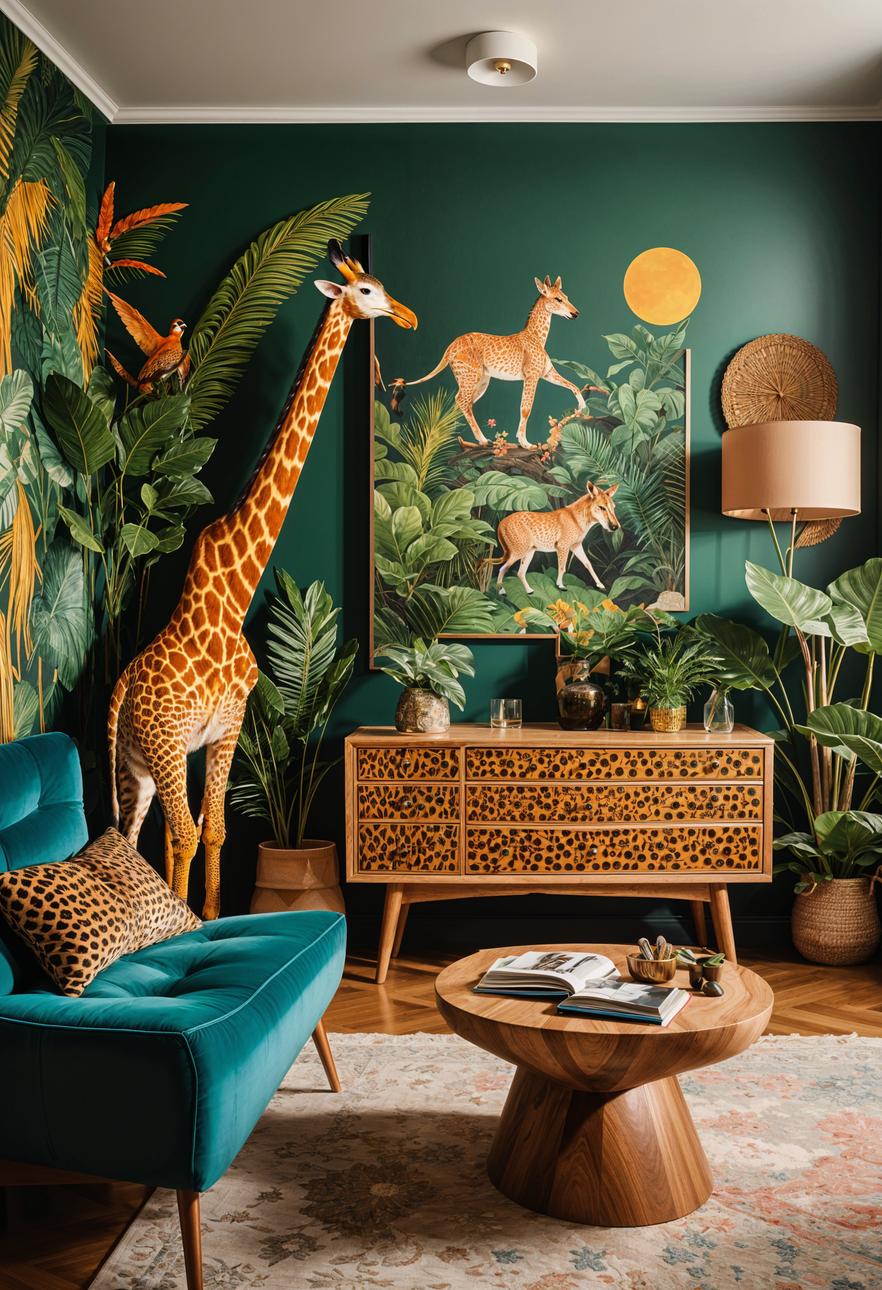 48 Super Cute Dream Room Inspirations for Ultimate Coziness! 16 12. Wild Safari Dream Room Ideas-0