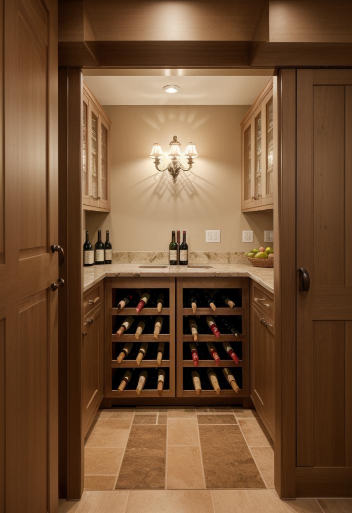 21 Inspirational kitchen cabinet ideas: from modern to classic designs 19 12. Wine shelf cabinet-0