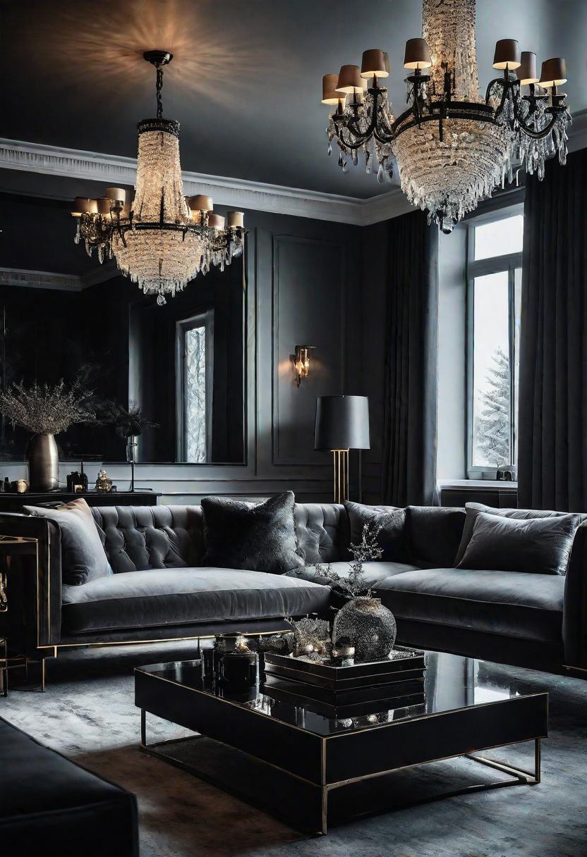 29 Moody Wohnzimmer Ideen: Erstellen Sie eine bezaubernde Atmosphäre 31 31 29. Winter weißer Glamour-0