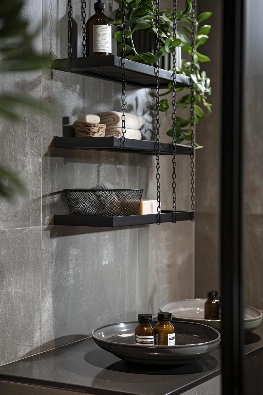 15 genius small bathroom solutions that you have to see! 12 7. Wire basket storage solutions-0