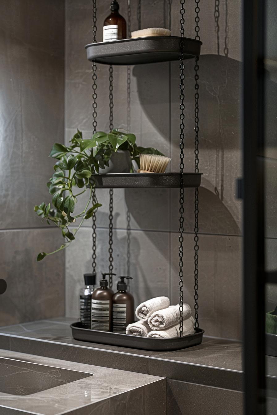 15 genius small bathroom solutions that you have to see! 13 7. Wire basket storage solutions-1