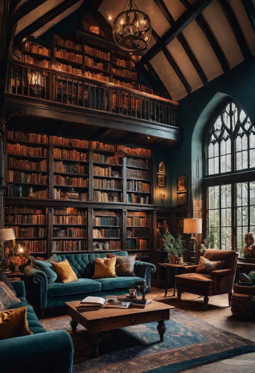 45 Warm & Inviting Cozy Living Room Ideas for Ultimate Relaxation 47 45. Wizarding Common Room Design-0