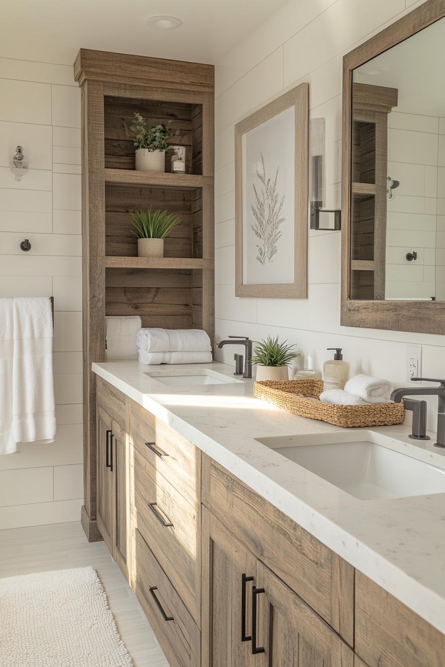 15 new bathroom design trends for 2024 and 2025 35 11. Wood and white bathroom trends-2