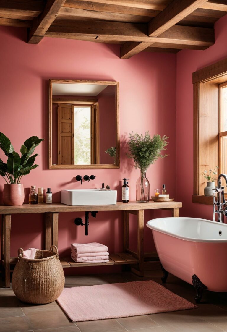 22 Trendy Pink Bathroom Designs To Copy