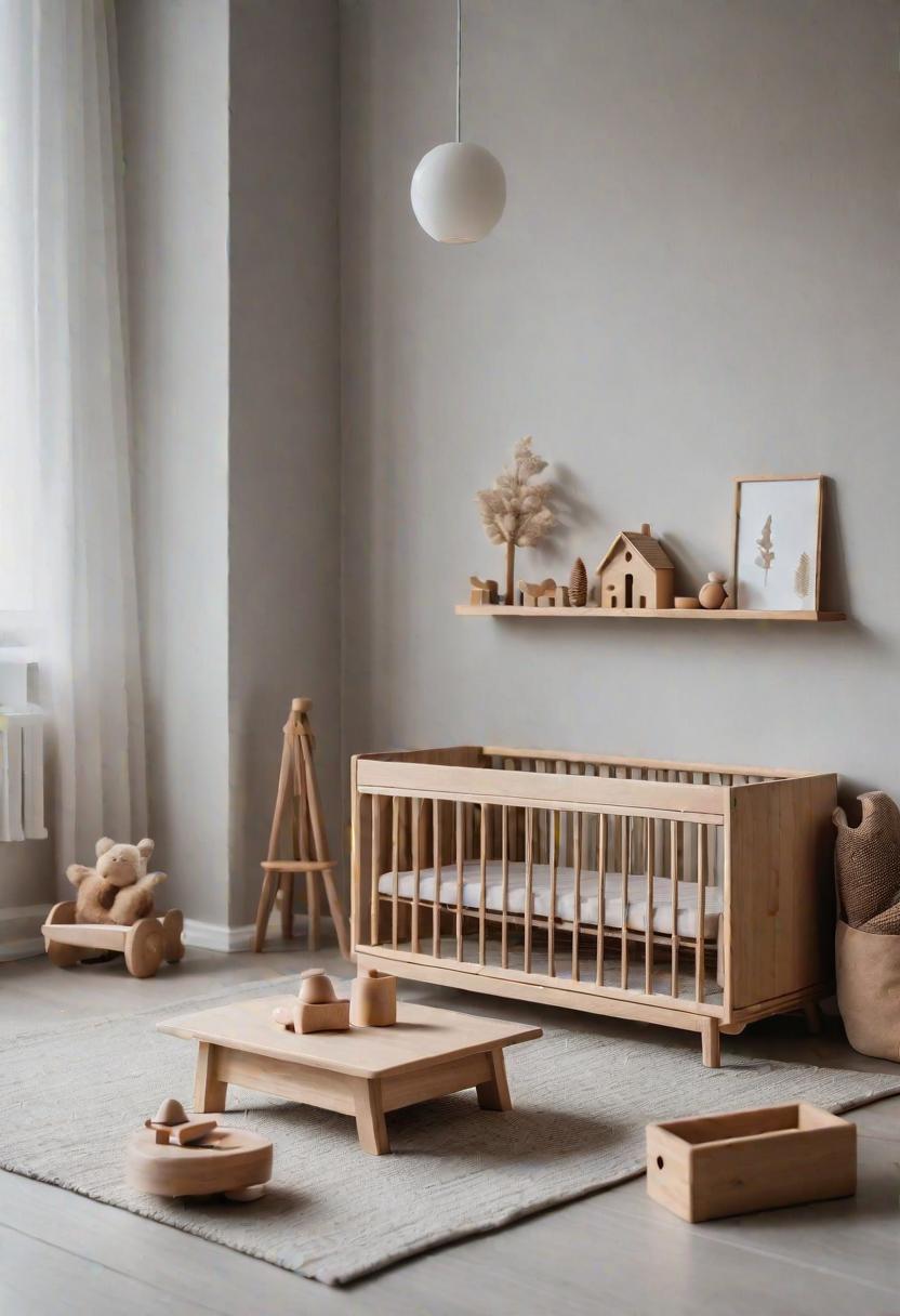 37 Sleek Minimalist Nursery Ideas: Modern, Serene Designs 19 16. Wooden Toys for Minimalist Spaces-0