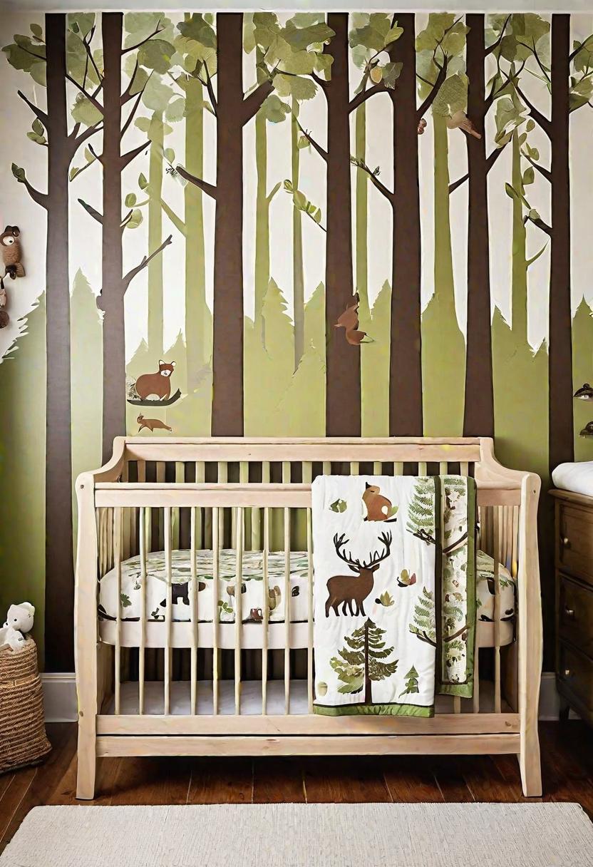 28 Charming Baby Boy Nursery Ideas: Creative Themes and Decor for Your Little Man 6 4. Woodland Themed Baby Boy Nursery-0