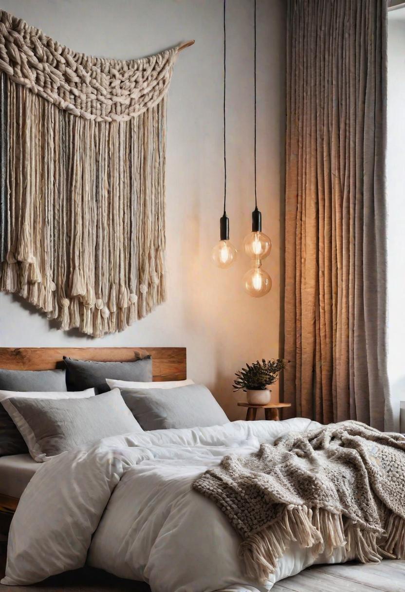 61 Inspiring Bedroom Wall Decor Ideas: Transform Your Space into a Dreamy Retreat 24 22. Yarn Hanging Art Ideas-0