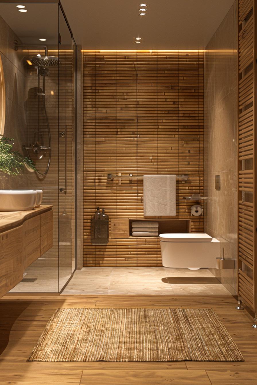19 breathtaking modern bathroom designs for your home 14 7. Zen Bath oasis with bamboo-0