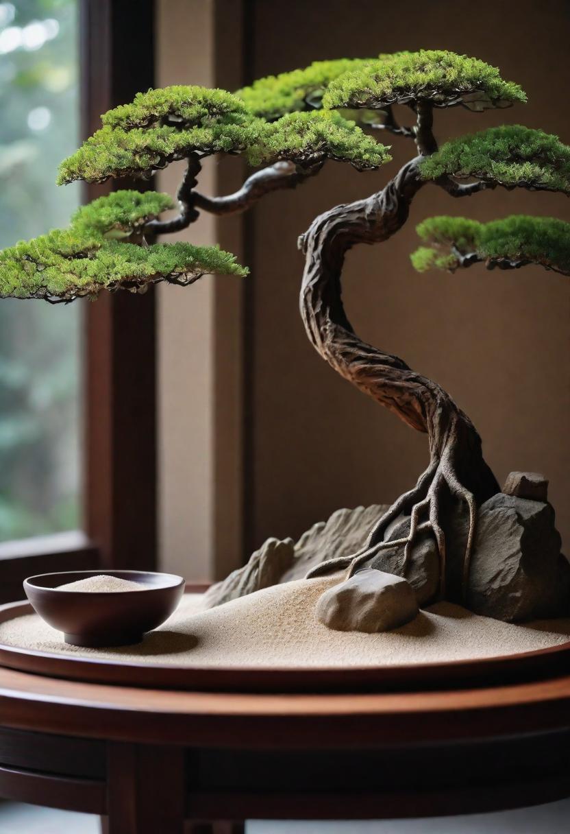27 atemberaubende Eingangstischdekor -Ideen, um Ihren Eingangseingang zu erhöhen 29 19. Zen Garden Eingangsdekor-0