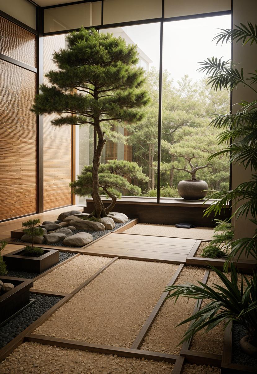 48 Super Cute Dream Room Inspirations for Ultimate Coziness! 33 23. Zen Garden & Miniature Bonsais-0
