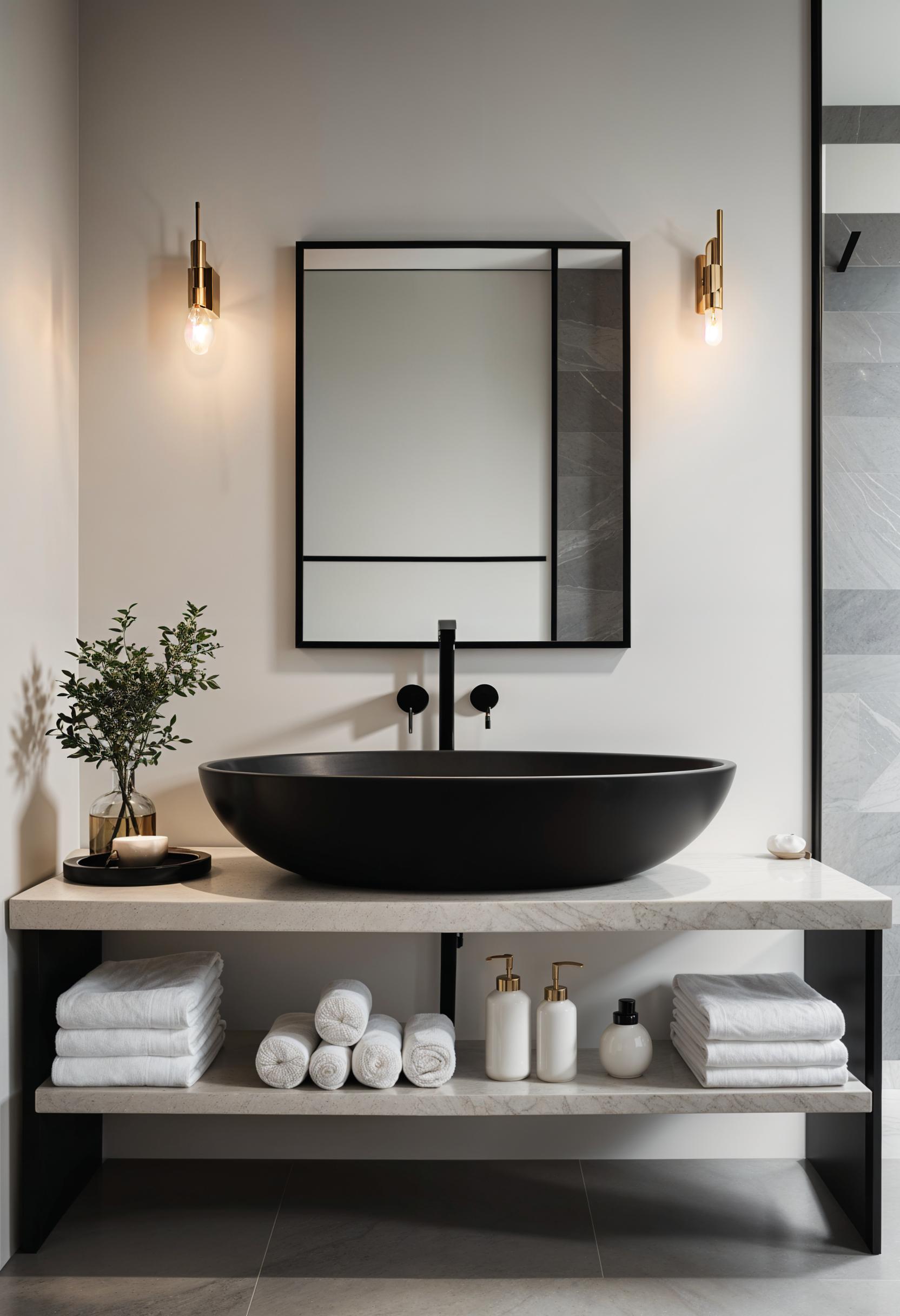 19 breathtaking black and white bathroom designs to inspire them 13 10. Zen-inspired monochromes bathroom oasis-0
