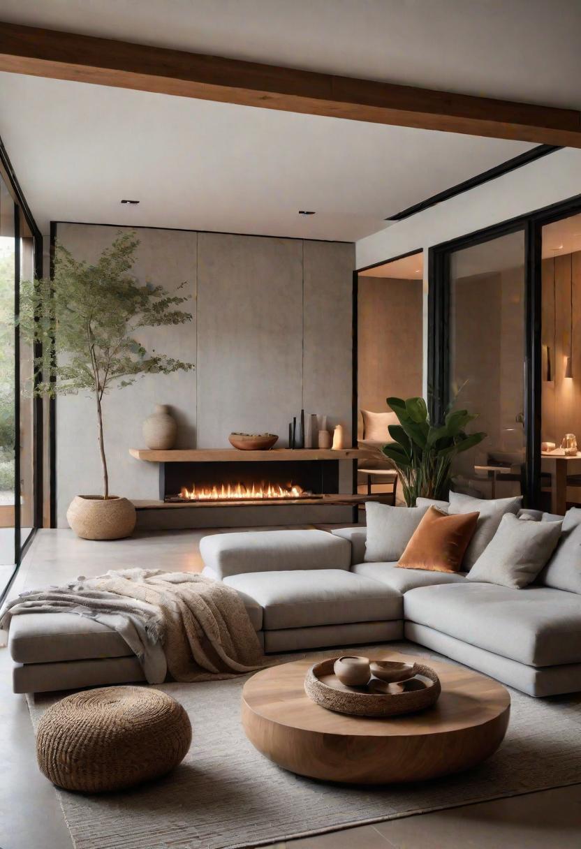37 Cozy Contemporary Living Room Ideas: Modern Elegance 11 9. Zen Retreat Living Room-0