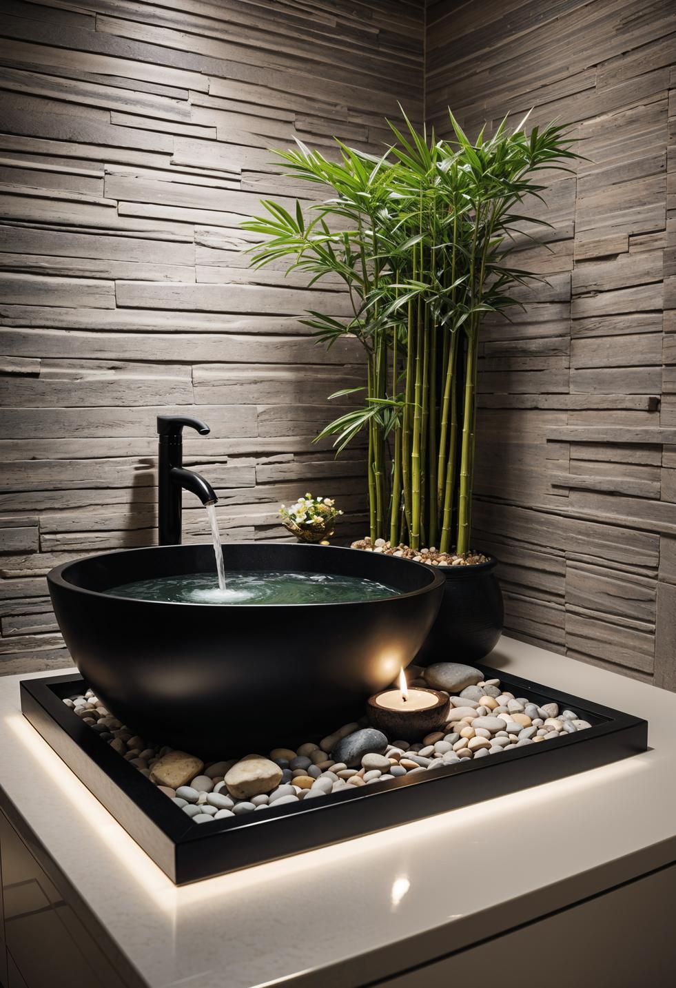 29 Breathtaking Bathroom Decor Ideas to Revamp Your Space 3 1. Zen Spa Bathroom Oasis-0