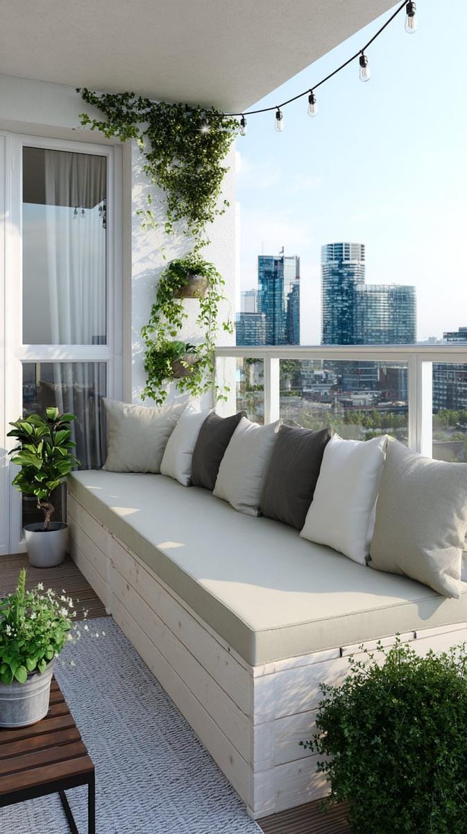 21 stylish apartment balcony this season 20 to try it Multi -purpose storage bank doubles as seating and garden tool organizer 1