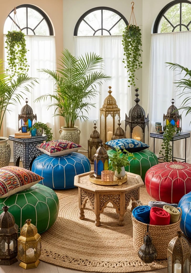 15 beautiful winter garden decoration ideas to refresh your home 13 Oversized baking and lanterns for a casual, Moroccan -inspired harbor 1
