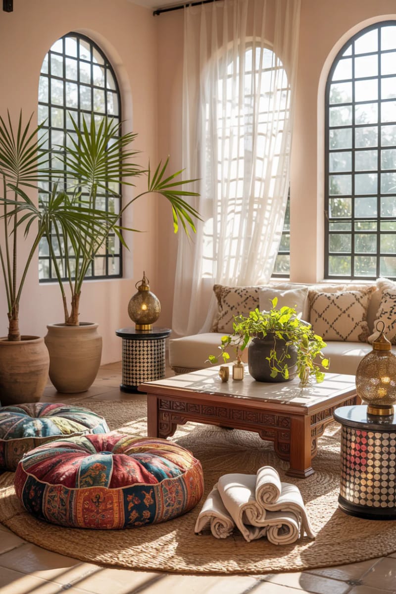 15 wonderful winter garden decoration ideas to refresh your home 14 Oversized baking and lanterns for a casual, Moroccan -inspired harbor 1