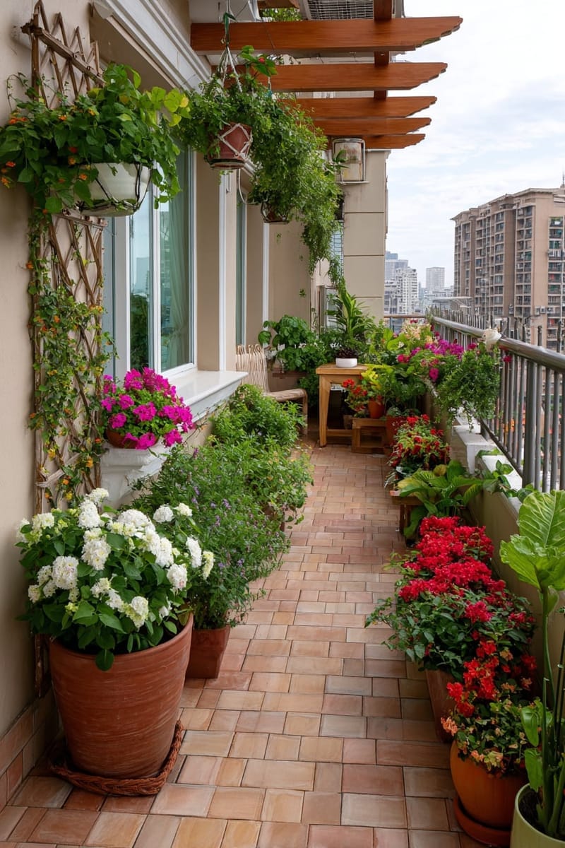 25 Unique Terrace Garden Ideas to Elevate Your Outdoor Space 48 subtle perfume garden with night-blooming jasmine and fragrant herbs 1