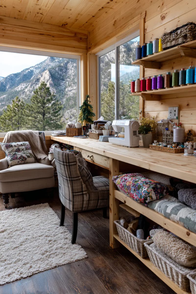 15 sewing room organization ideas to declare creativity and inspire 18 Under-desk extract fuel container for hidden yet accessible storage 1