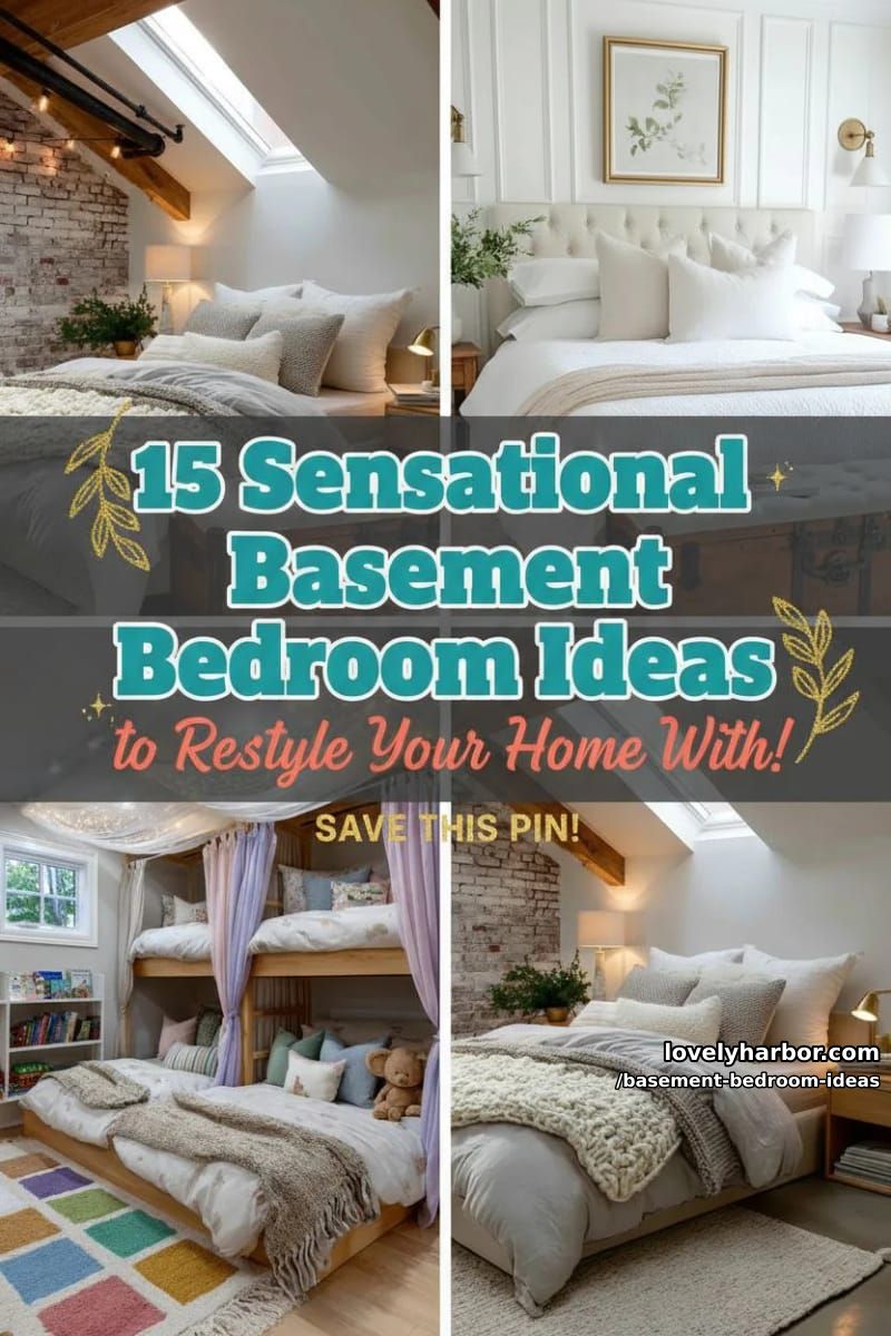 Basement Bedroom Ideas – Collage 50